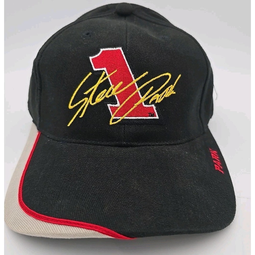 Nascar Steve Park #1 Pennzoil Racing Hat Cap Black Adjustable Strapback
